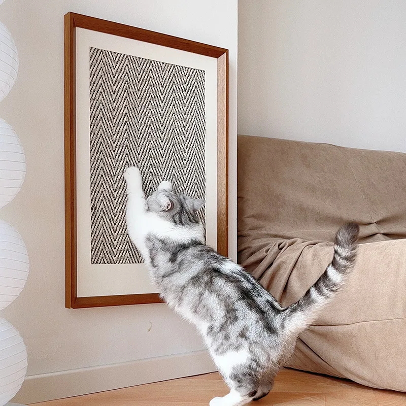 Sisal Solid Wood Environmentally Friendly  Material Cat Scratch Board Cat Scratch Mat Sisal