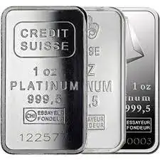 1 oz Platinum Bar For Sale (Varied Condition)