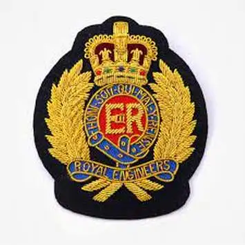 CROWN AND CROWNS DESIGN Hand Embroidery Badge