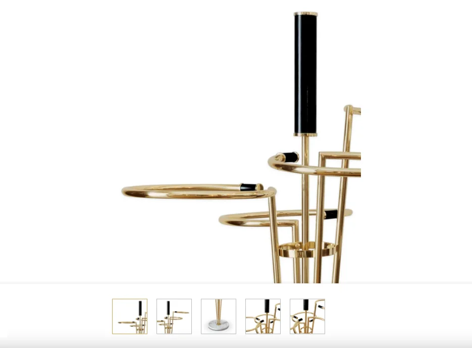 Deluxe quality marvelous design umbrella storage stand golden color customized shape at best price from indian supplires