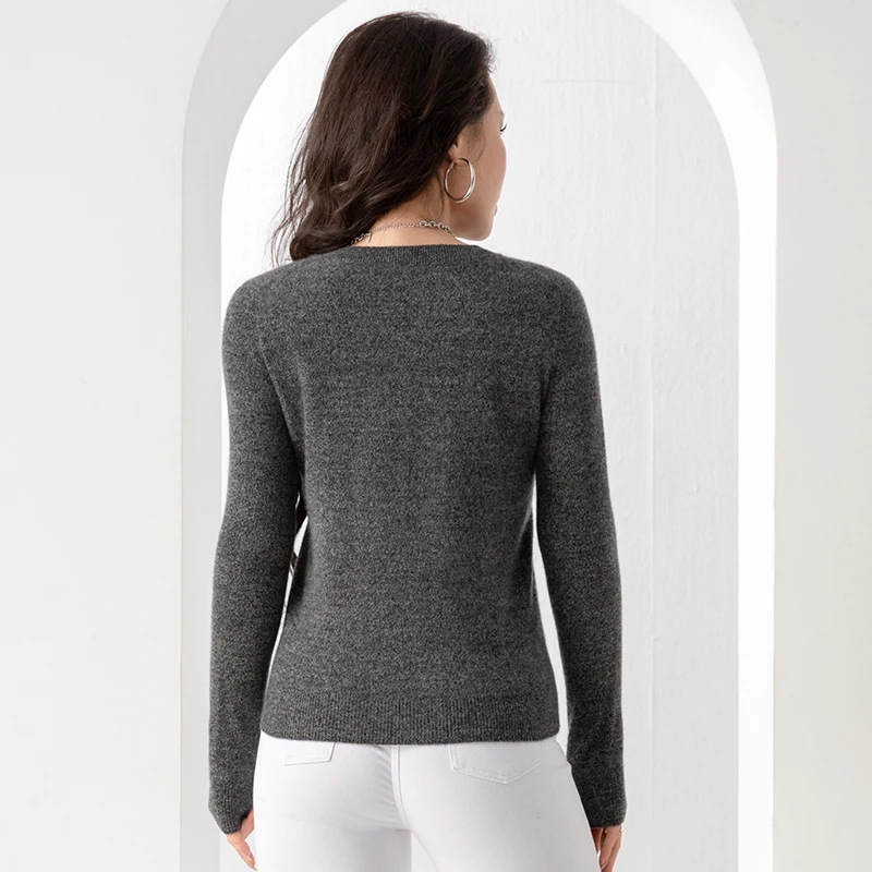 Vintage Clothes Wholesale Streetwear Jersey Cashmere Fabric Sweater for Women Knit Soft Cloth Women Sweater Jumper