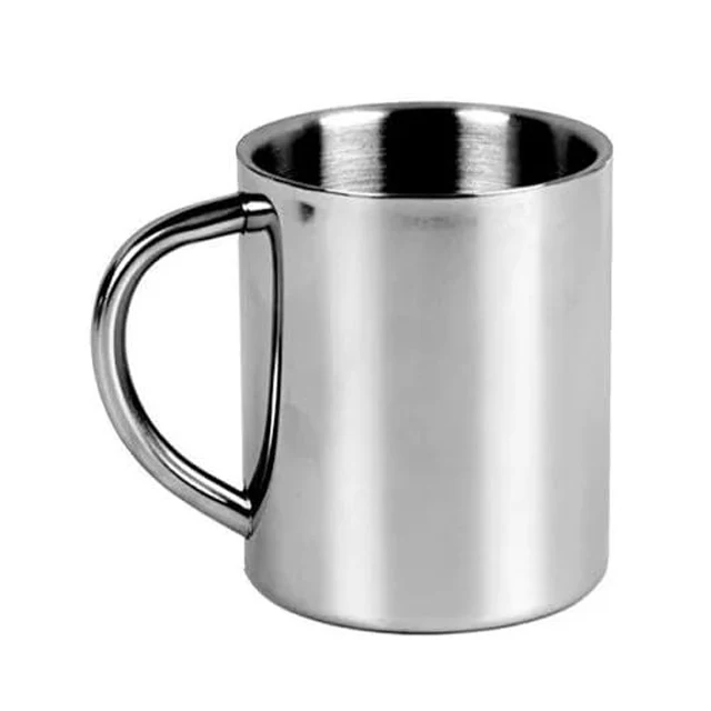 Aluminum mug Custom logo Silver Aluminum Mug Cup for Camping Aluminum mug for coffee and cold drink