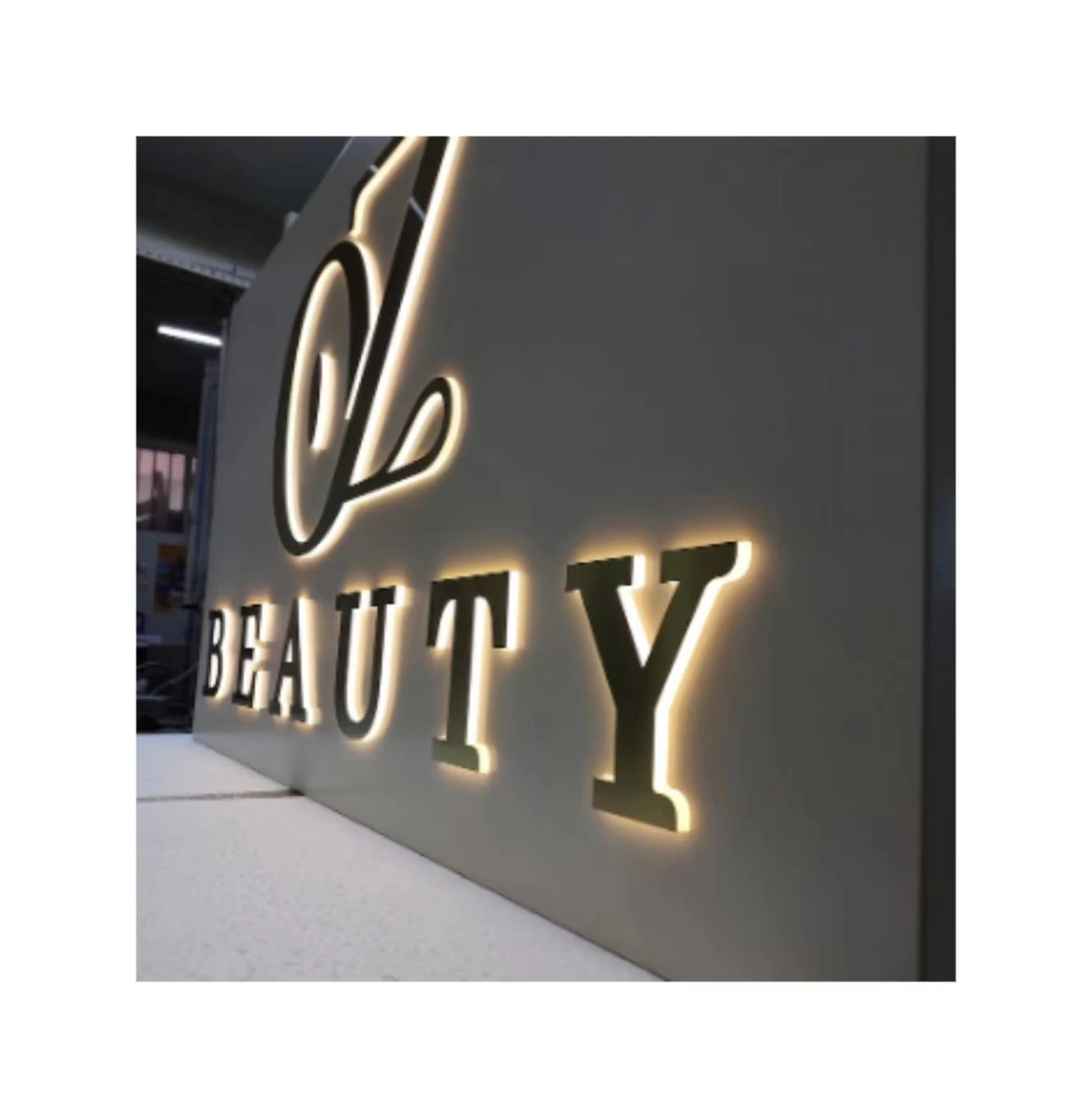 Wholesale Luminous Letter Sign Metal Stainless Steel Backlit Letters