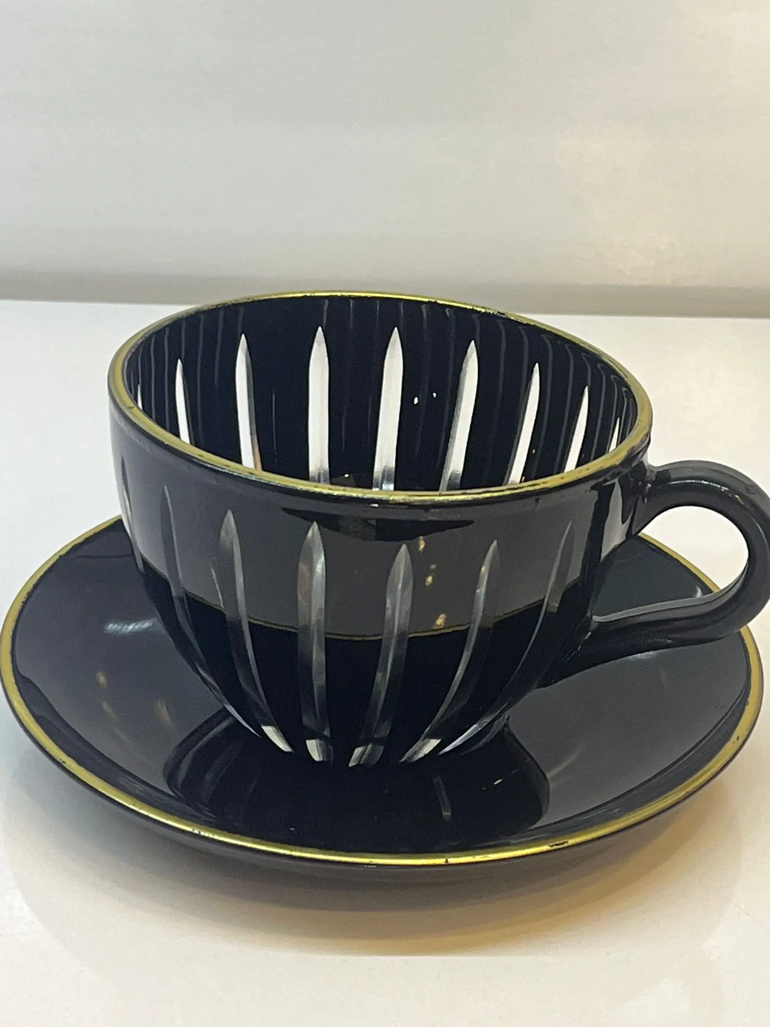 quality Coffee Cup Colorful Cut Design with Colorful Saucers Home Kitchen Glass Coffee Mugs Best Quality Turkish Coffee Cups