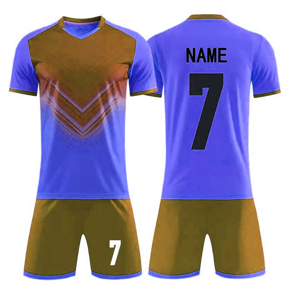 2025 New Fashion Customised Football Team Jersey Soccer Shirt Sets Sublimation Uniform Custom Soccer Wear Uniform