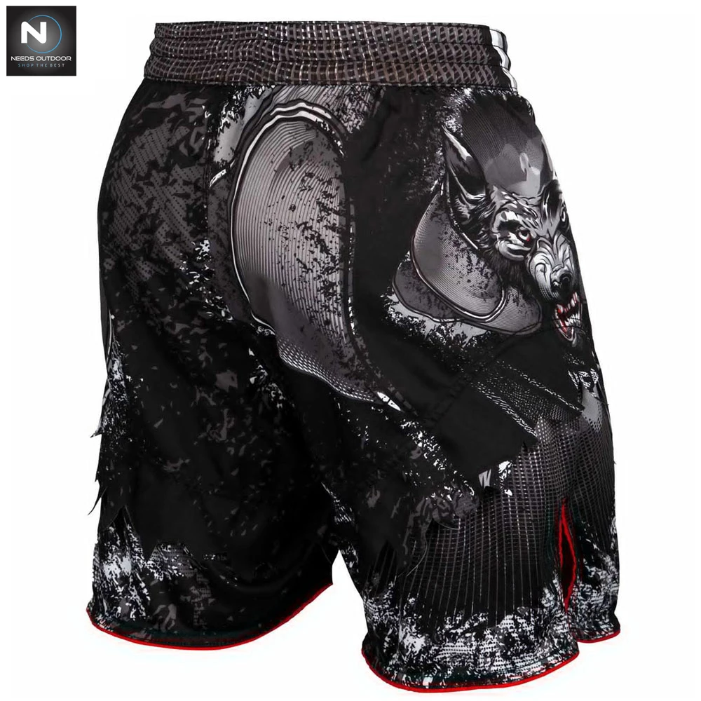 Men Boxing Pants MMA Shorts Fight Grappling Short Polyester Kick Boxing Muay Thai Pants By NEEDS OUTDOOR