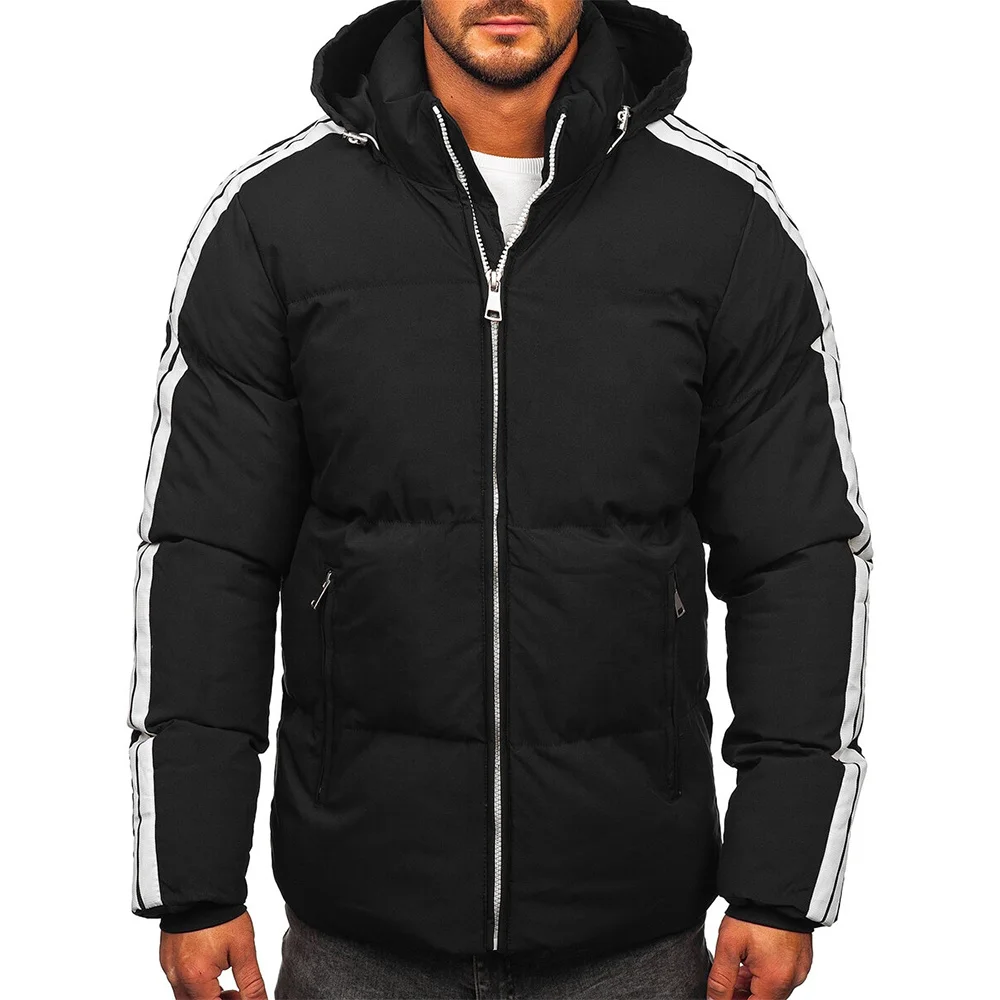 2023 Hot Sales Wholesale Utility Black Down Coat Waterproof Jacket For Men Windproof Warm Men Down Coats Puffer Jacket