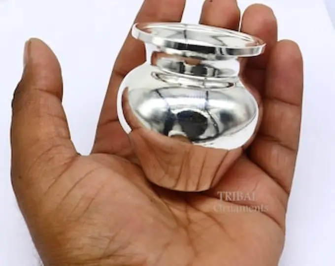 Kalash Puja Article Water Pot Thal Samagri Pattern Look Amazing Attractive Design  Worship Festive Pot Puja Article Handmade