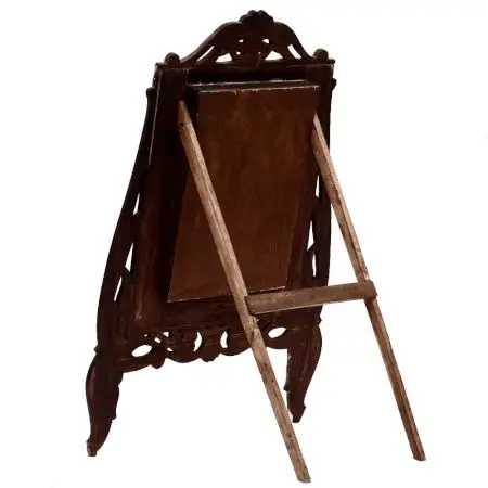 Handmade Decorative Artistic Bone Inlay Wooden Mirror Frame Figurine Statement Pieces Home Decoration Gift Items GNSP-32