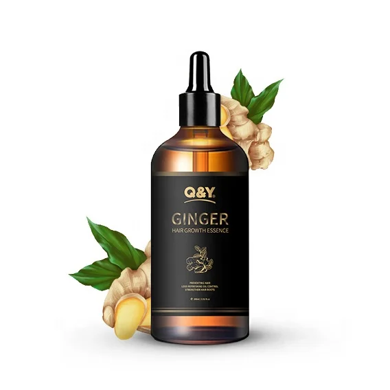 Qinye 2020 private label hair regrowth oil natural organic Ginger Hair Growth oil for men and women hair care