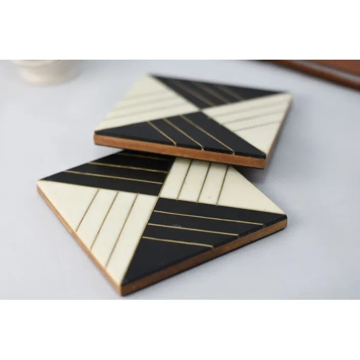 Luxury Tabletop Tea and Coffee Organizer Most Selling Epoxy Resin Coasters from Indian Supplier for Craft Mold Use