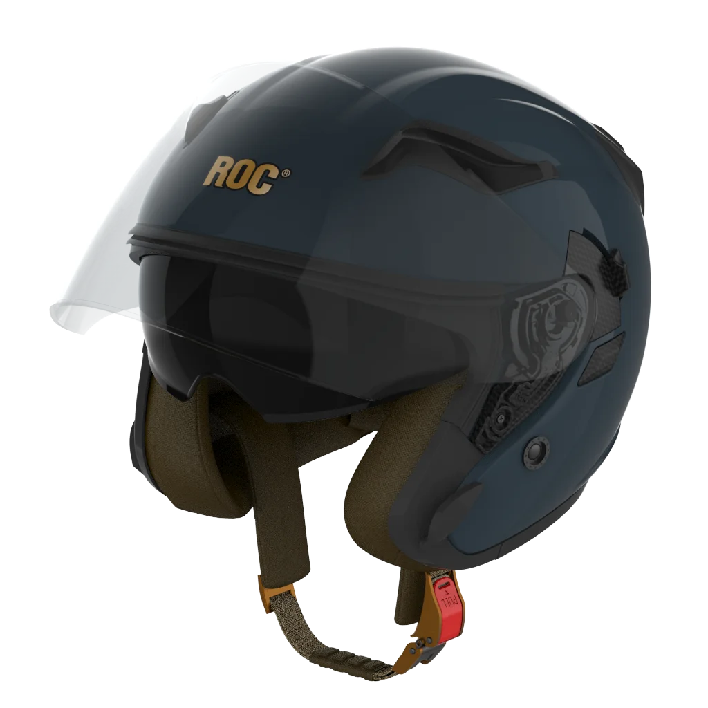high quality Open face motorcycle helmet ROC R10 Advanced ABS With Double Visor   for Factory sale