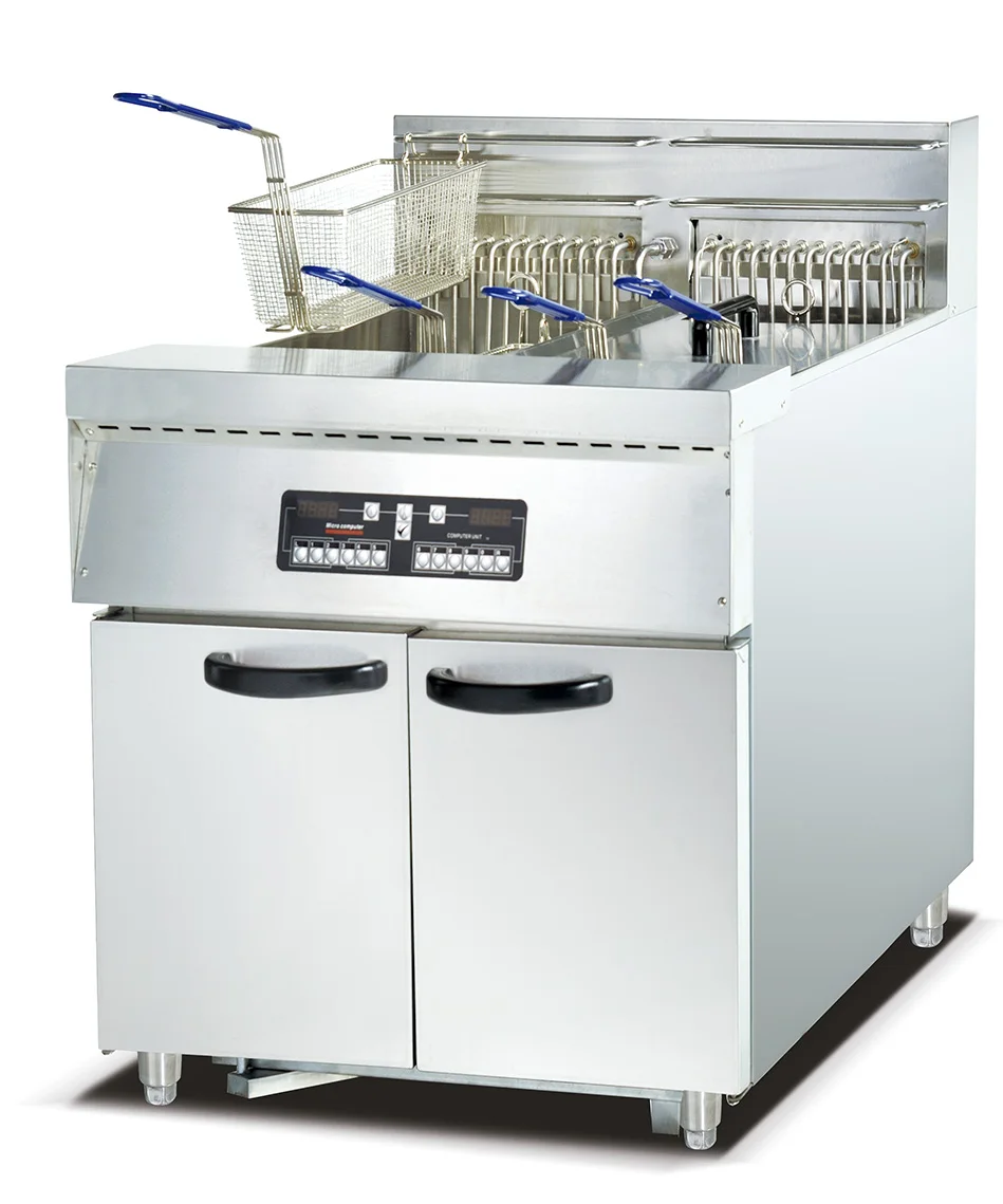 2024 Commercial Deep Fryer Machine Timer Temperature Control Induction Deep Fryer French Fries Machine for Restaurant