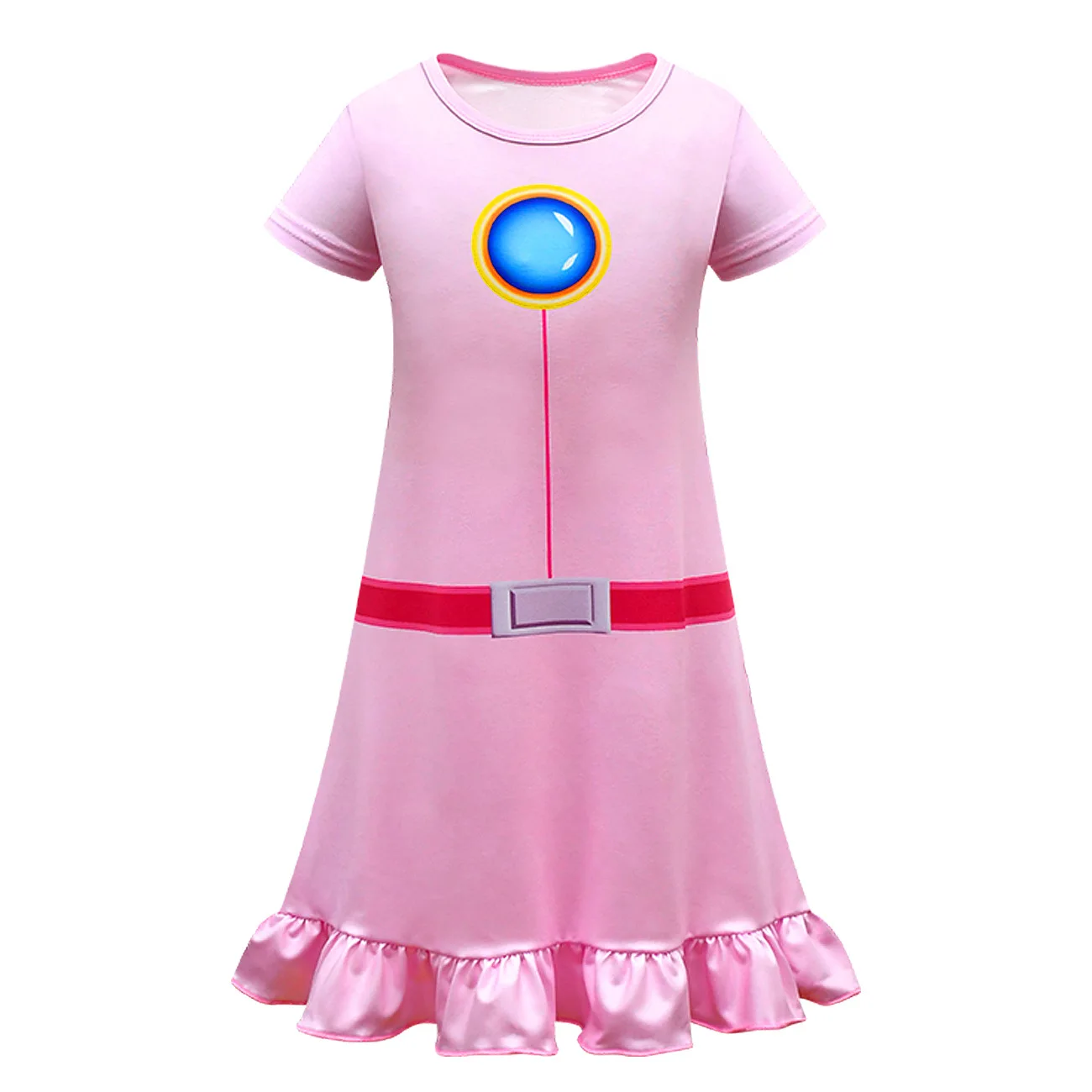2022 Wholesale girls silk milk alsa princess gown night dress Kids sleepwear pajama