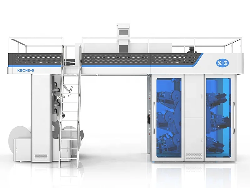 6 Colors HDPE/LLDPE T-shirt Type Carry Bags and Vest Type Carry Bags CI Type Flexographic/Flexo Printing Machine