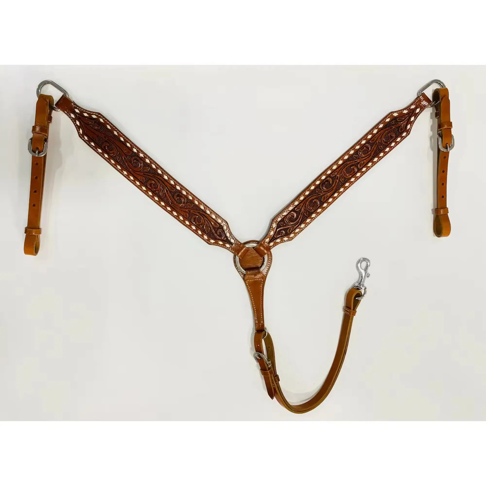 New Arrival Elegant High Quality Hand Made Western Tack Set Headstall Bridle Spur Strap And Breastplate For Export Selling