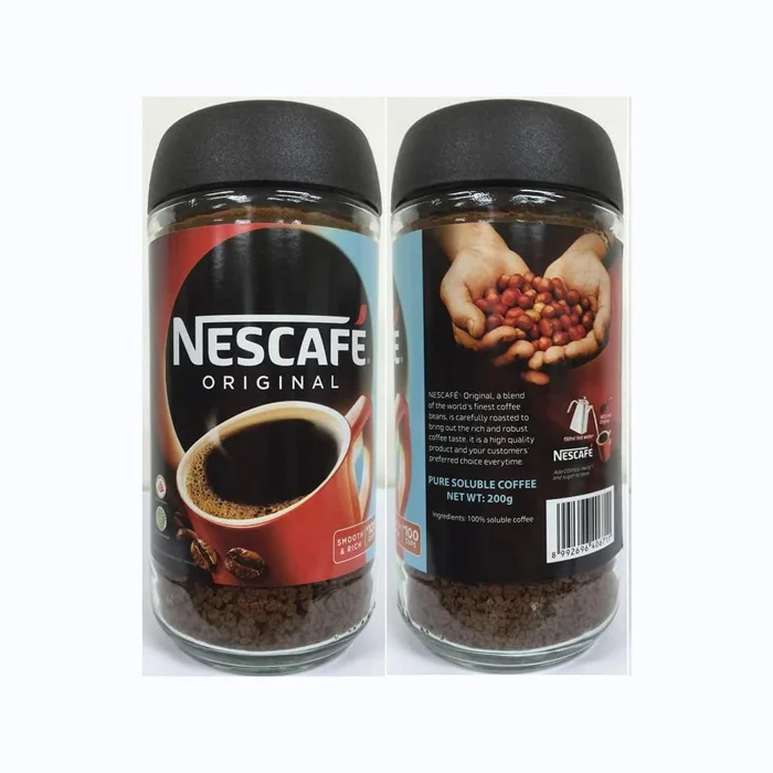 Оригинальный сорт Nescafe классический/чистый растворимый кофе смешанные с мака-шоколадом и орехами в упаковочной коробке бутылках