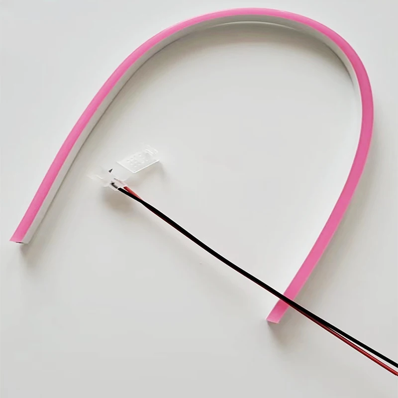2 pin 12V led neon solderless connector for 6x12mm pure led silicone neon flex end of connector accessories