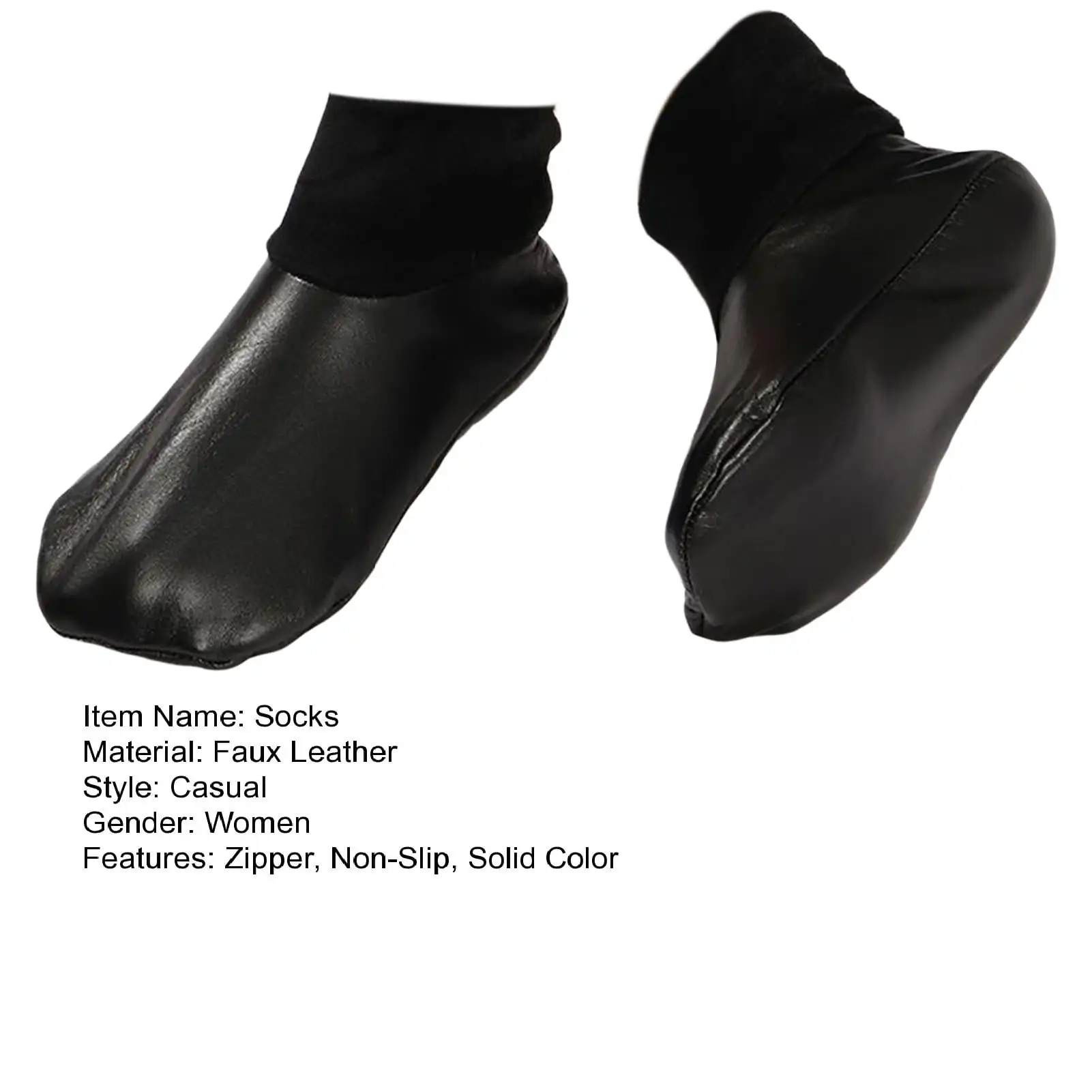 TOP SELLING MADE by 100 PERCENT HALAL LEATHER KHUFFS SOCKS COMFORTABLE in FOOTS ZIPPER WOMENS WARMER LEATHER SOCKS