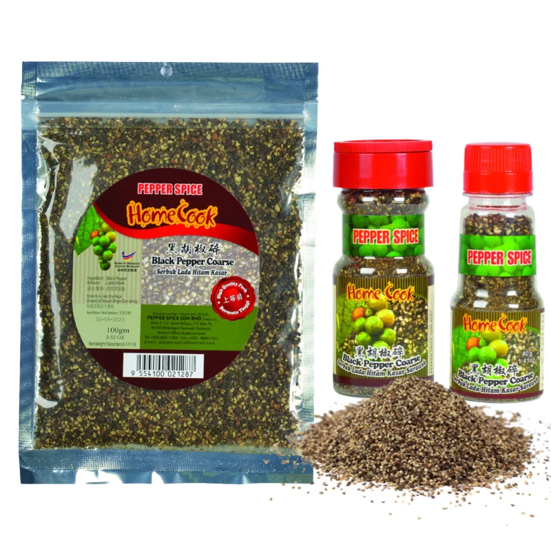 Highest Grade Black Pepper Coarse 100g Malaysia Halal Wholesale Black Pepper Organic Bulk Spices Top Black Pepper Exporters
