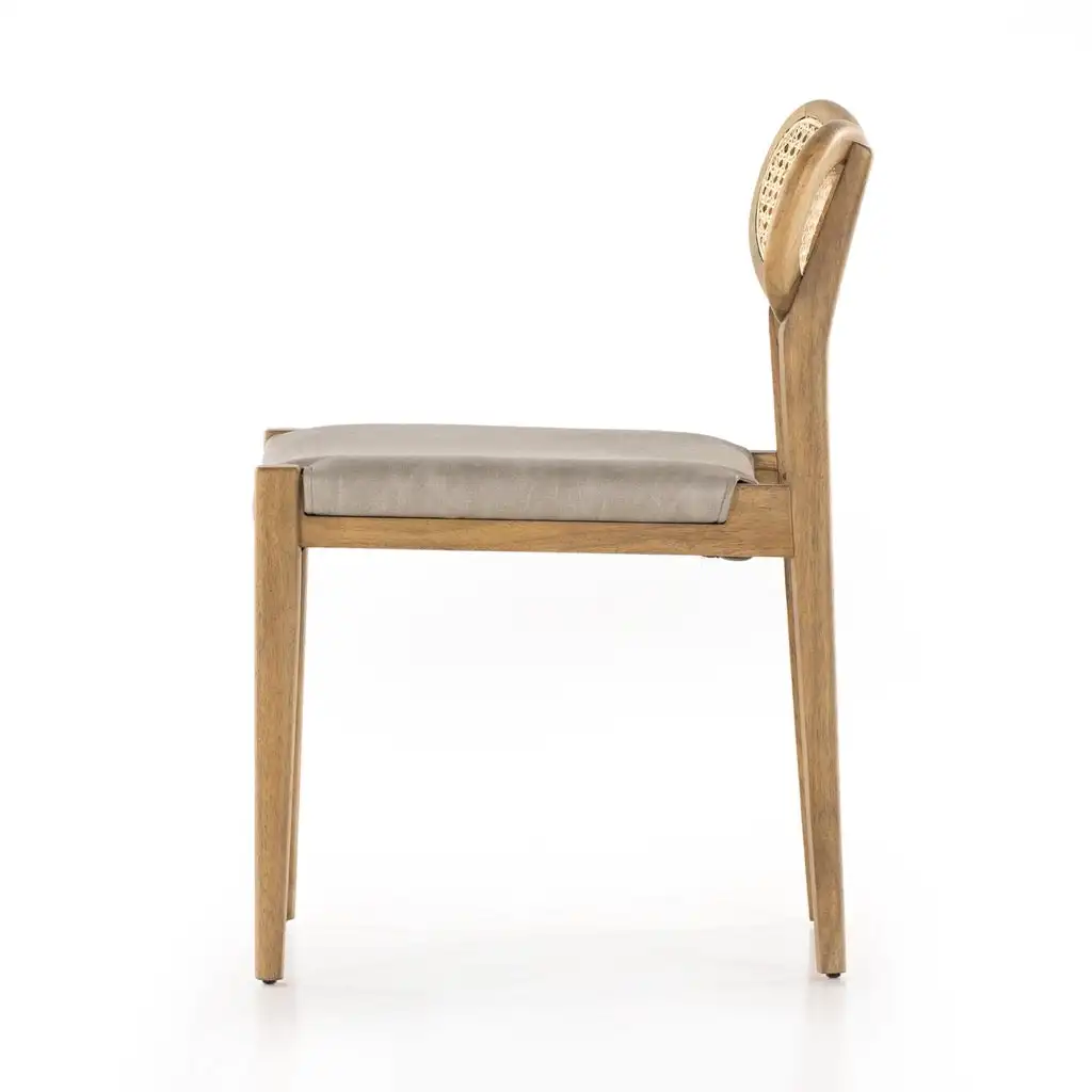 Modern Outdoor Rattan Chair Furniture From Teak Solid Wood Natural Color for Outdoor Furniture