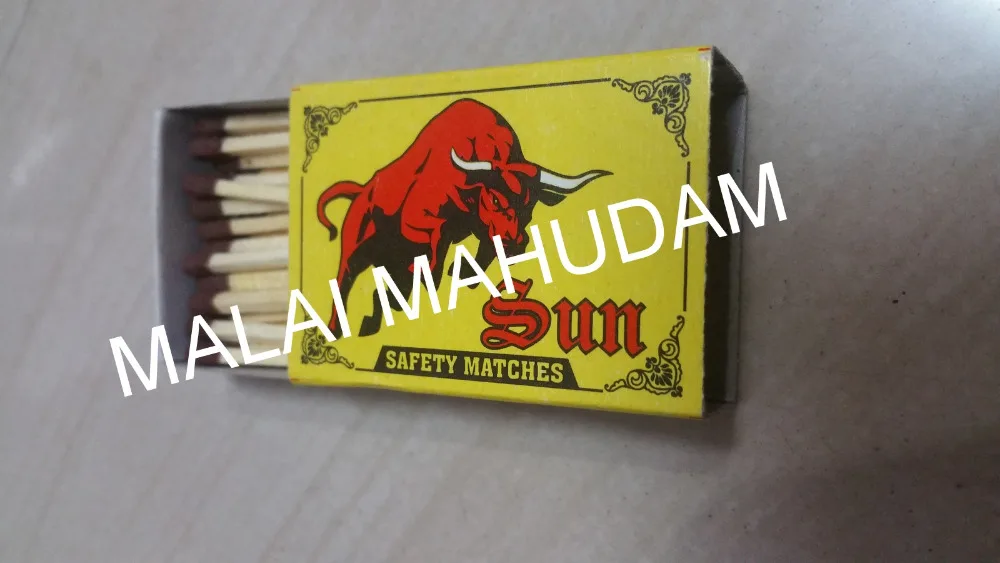 World Wide Selling 100% Natural Wood Made Safety Match Box Bulk Purchase Indian Wood Match Stick For Lighting
