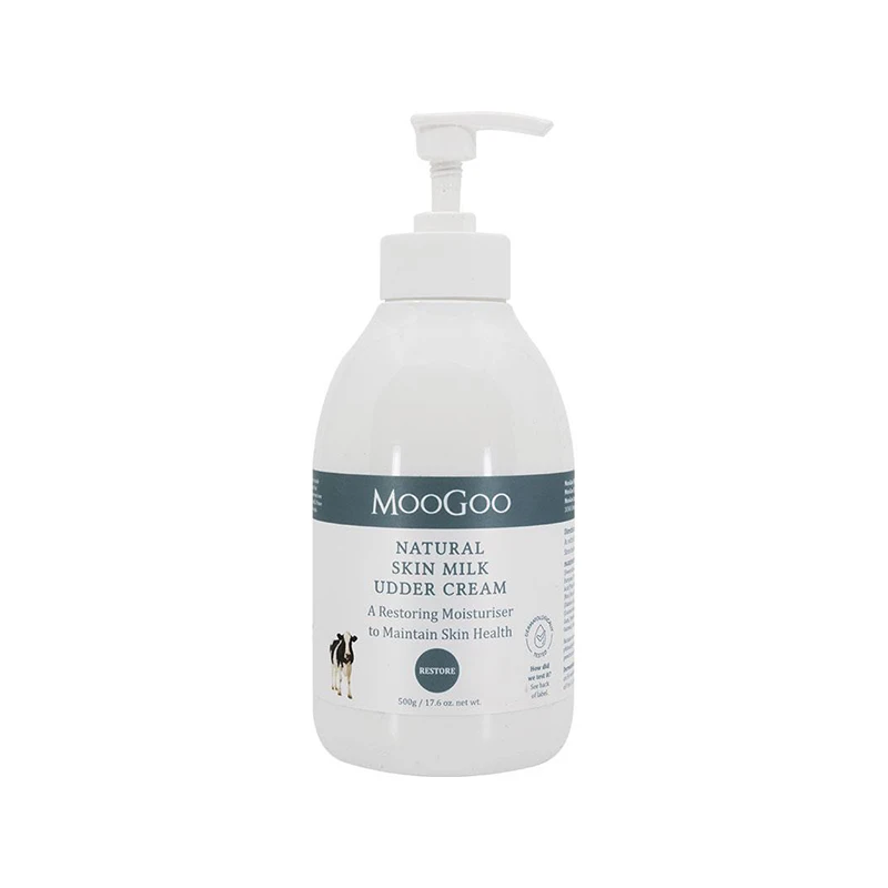 Factory Price Moogoo Natural Skin Milk Udder Cream 500g Naturally Preserved with Hops Extracts