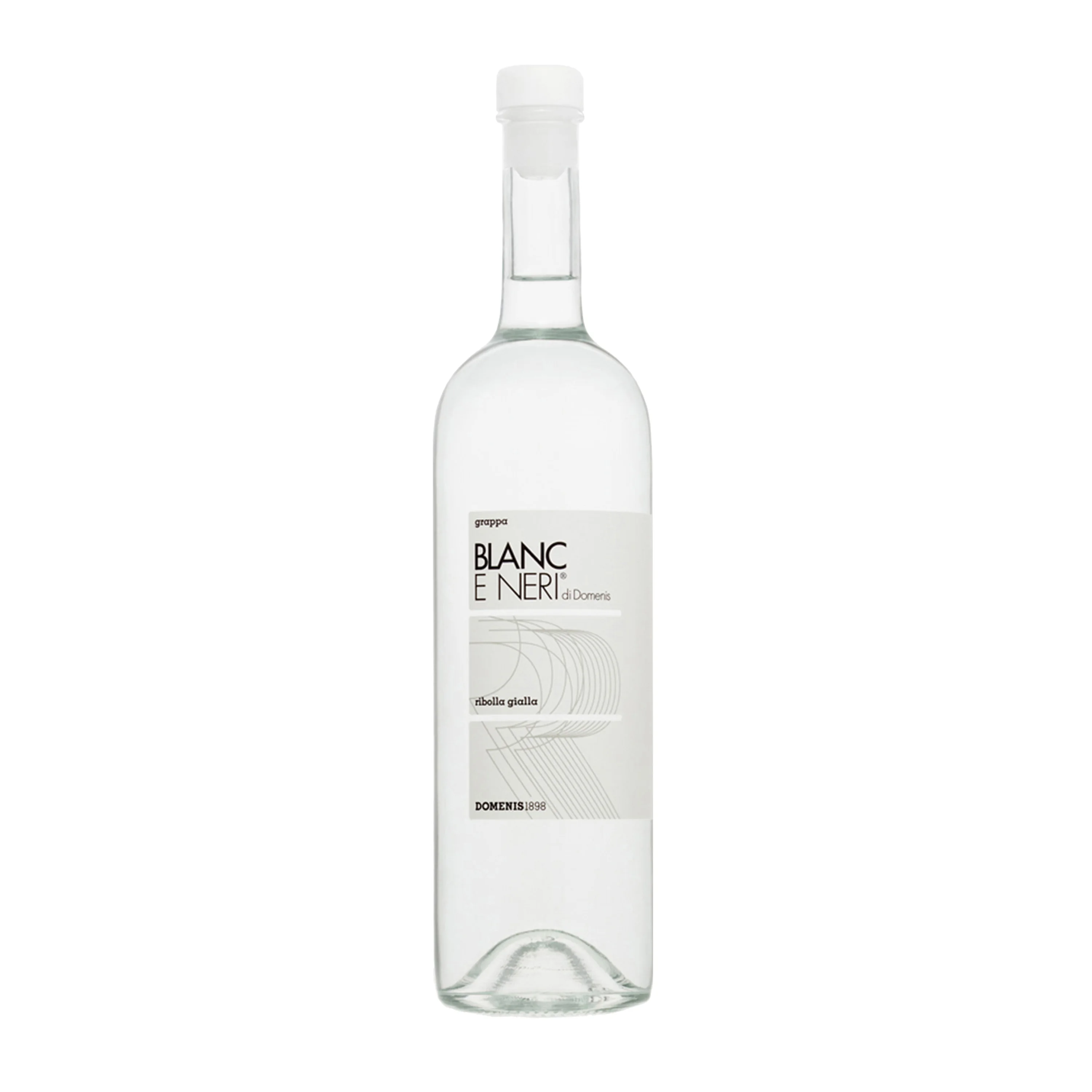 Exclusive Italian single varietal Grappa with moderate alcohol content Blanc e Neri Ribolla gialla 70cl