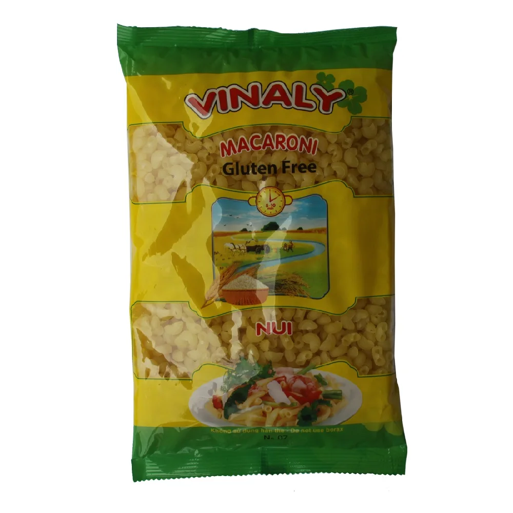 Best Quality Product Fresh Ingredients YELLOW RICE PASTA- ELBOW Best Seller 200g single bag best price Manufacturer Wholesale