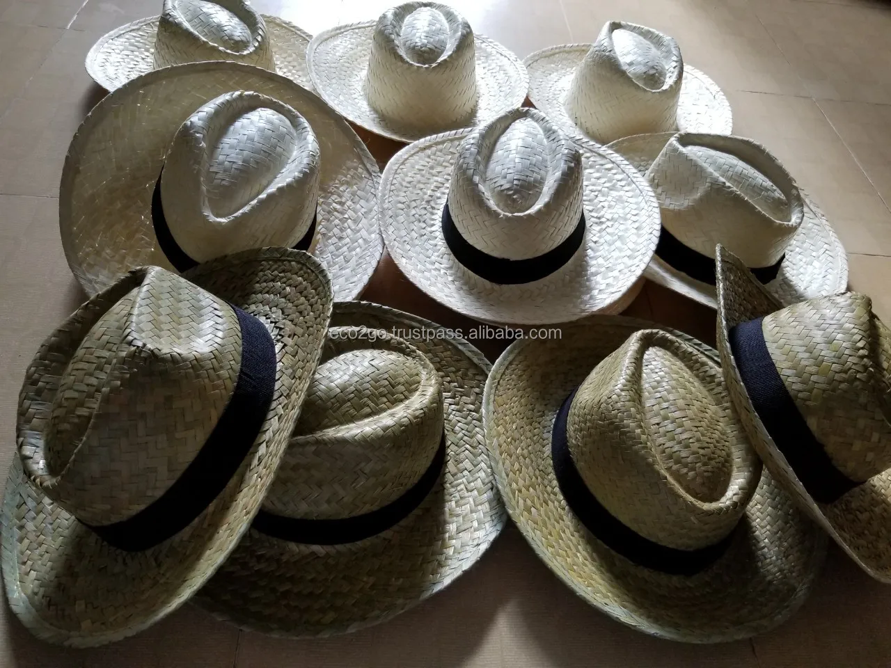 Cheap Handmade Accessory Ecofriendly straw hat beach travel camping/ summer custom straw hat/panama straw hat