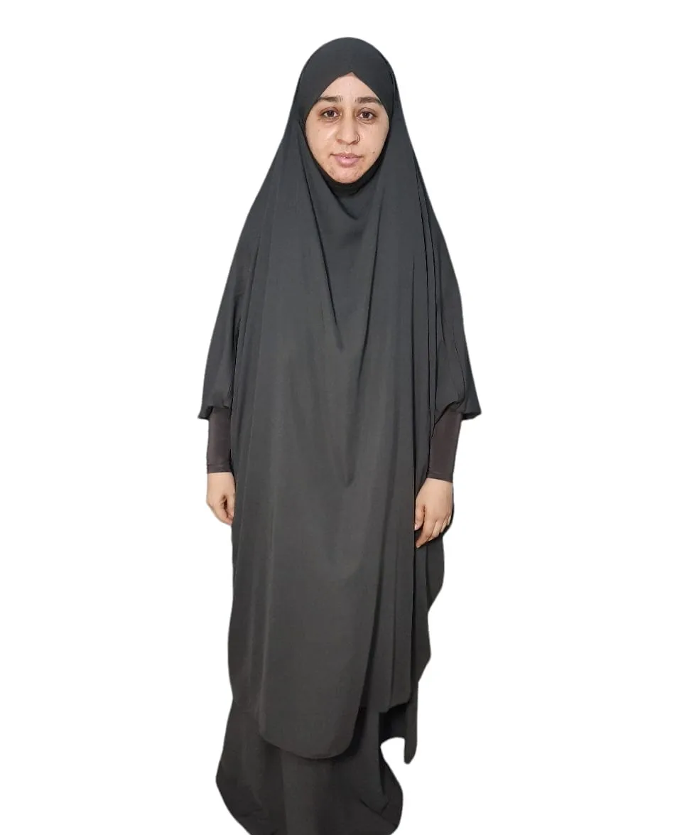 Wholesale OEM Stretchy Sleeves Jilbab with Skirt for Muslim Women Islamic Clothing Modest Dress