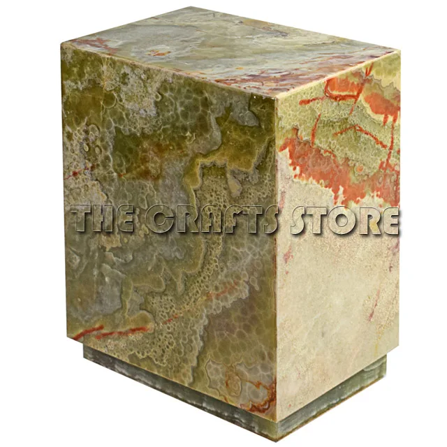 Cheap Marble and Onyx Natural Stone Assorted Medium Tower  Hand Crafted Cremation Urns For Holding Human & Pet Ashes