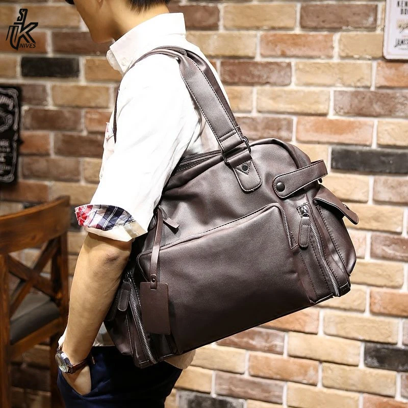 2022 Мужская спортивная сумка из натуральной кожи на заказ чемодан-чемодан водонепроницаемая большая ручная кладь дорожные сумки для делового спортзала выходные