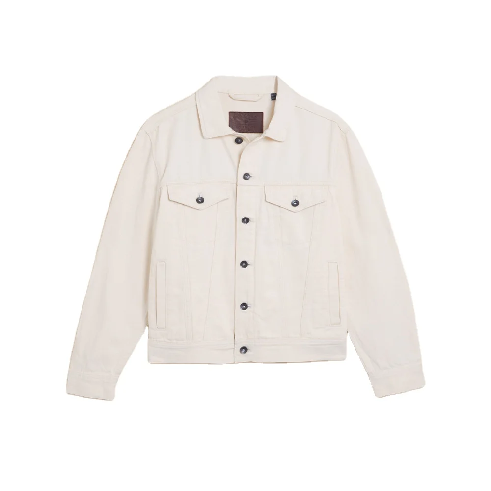 Custom Logo Stylish Design Sports Blue Streetwear Patch Mens Jean Denim Jackets for Men