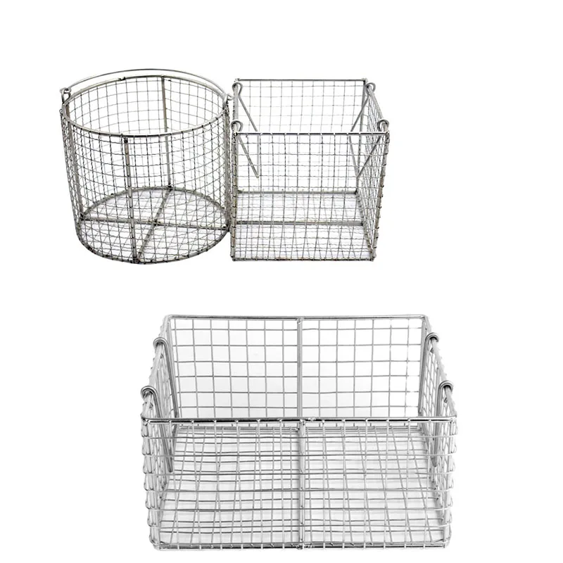 Customizable Durable and Versatile Stainless Steel Wire Mesh Basket  for Organized Storage