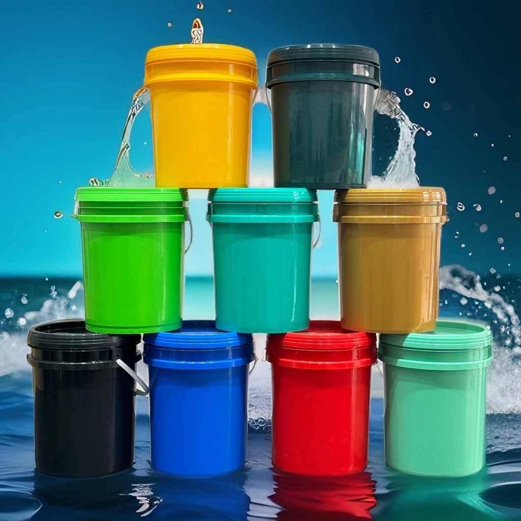 Пищевой полипропилен HDPE 150 мл 350 500 600 1l 2l 3l 5l 6l 10l 15l 18l 20l 25l 28l 30l пластиковые ведра с крышкой и ручкой