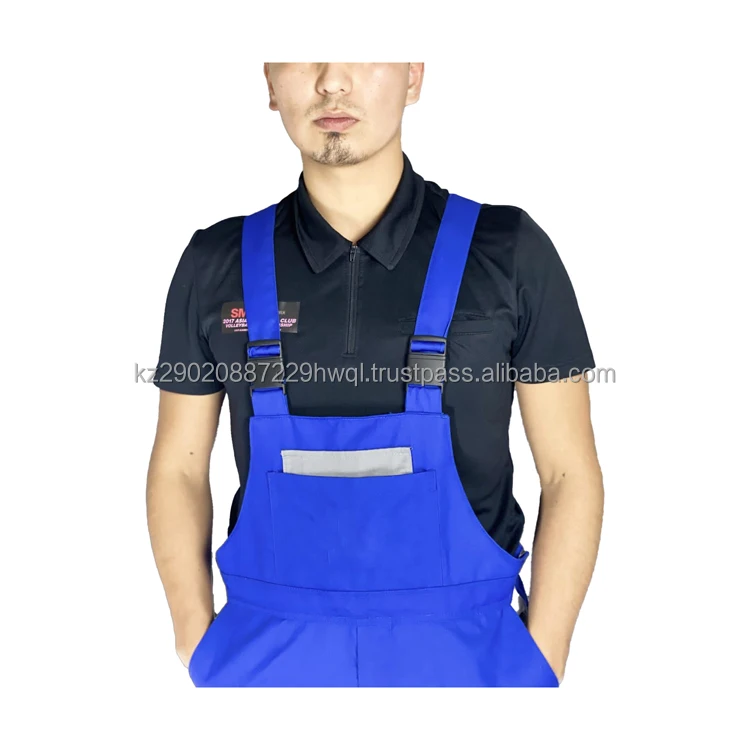 High tech protectiv work clothing semi - overalls with detachable straps quality reliability and functionality uniforms