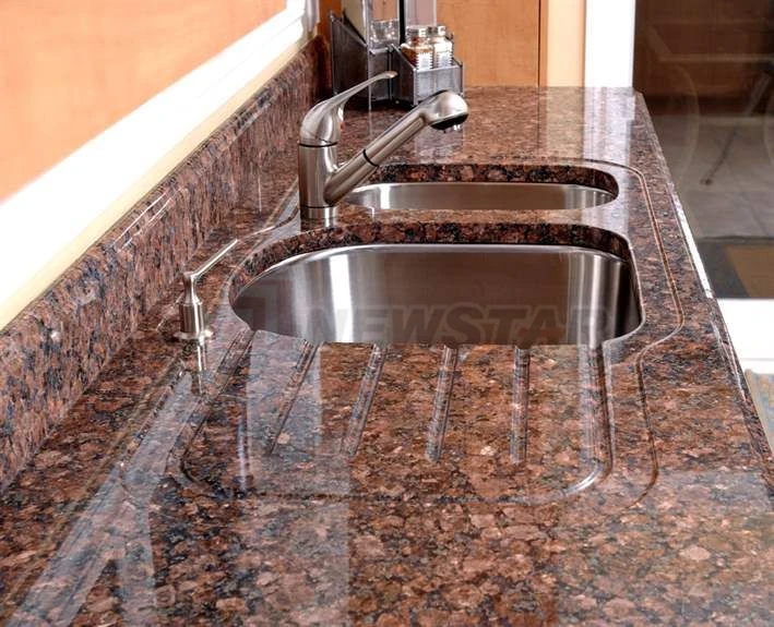 Newstar Top Quality Natural Tan Brown Granite StoneHome Flooring Granite Floor Tiles Granite for Countertop