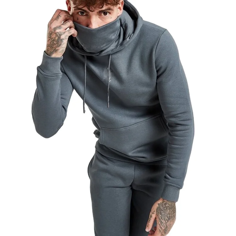 Design Your Own Custom Logo Casual Wear High Quality Cotton Mask Hoodie Low MOQ Adult Size Men Hoodie For Sale Breathable 2024