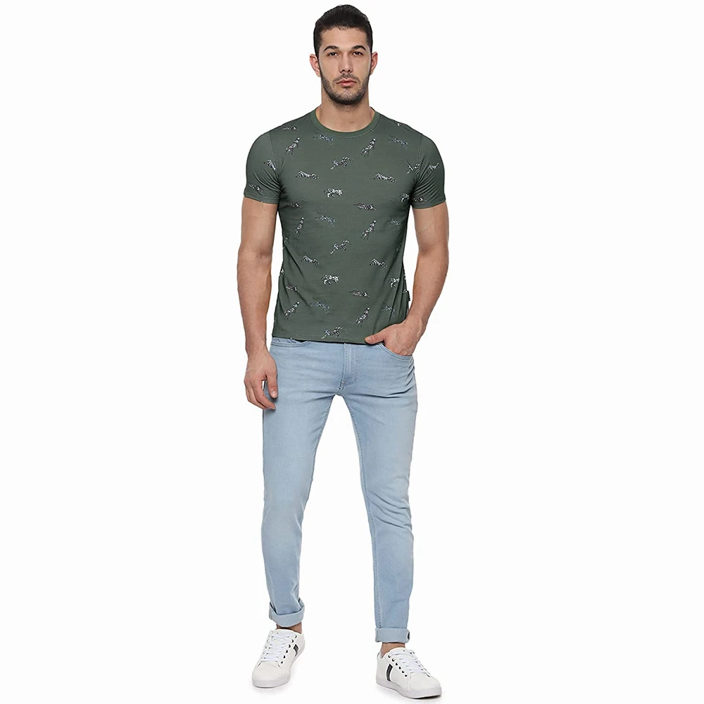 Men Clothing Top Design Sublimated T Shirts For Gents in Polyester Slim Fit Street Wear Customized Design Shirts