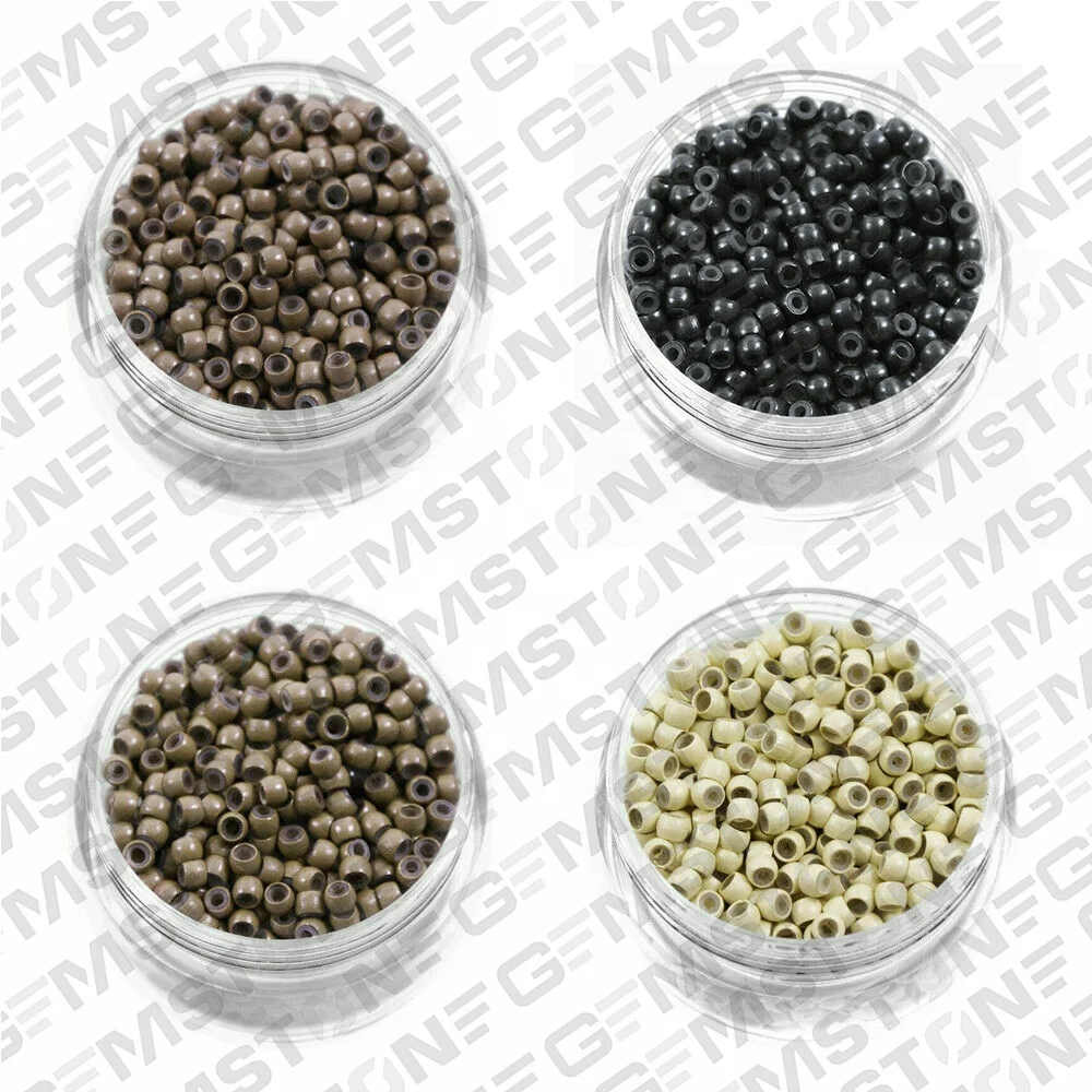 MATT BLACK HAIR EXTENSIONS TOOL KIT MICRO RINGS/BEADS THREAD PLIERS WITH HOOK LOOP NEEDLES AND CLIPS STAINLESS STEEL SET