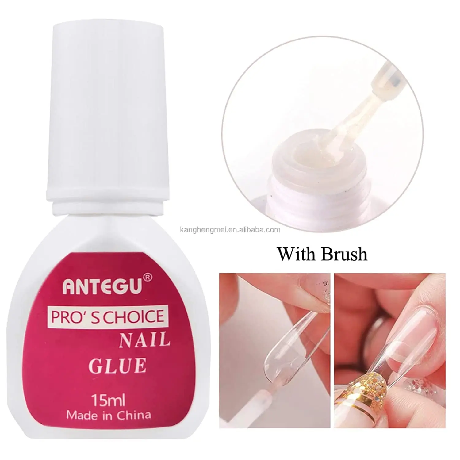 Wholesale Cyanoacrylate False Nail Glue 15ml for Press on Adhesives Nail Art Decoration False Tips Glue
