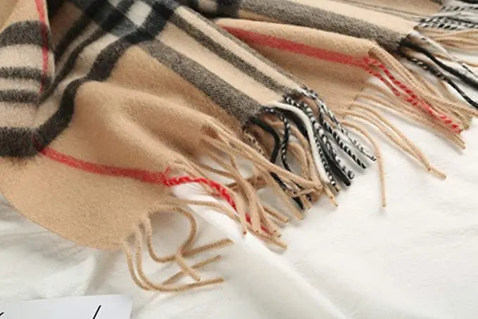 Hot sale Winter Cashmere Scarfs for Women Lightweight Plaid Blanket Warm Wool Shawl Cape