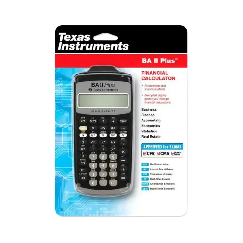 Texas Instruments BA II Plus Financial Calculators Black Scientific Calculator for Student