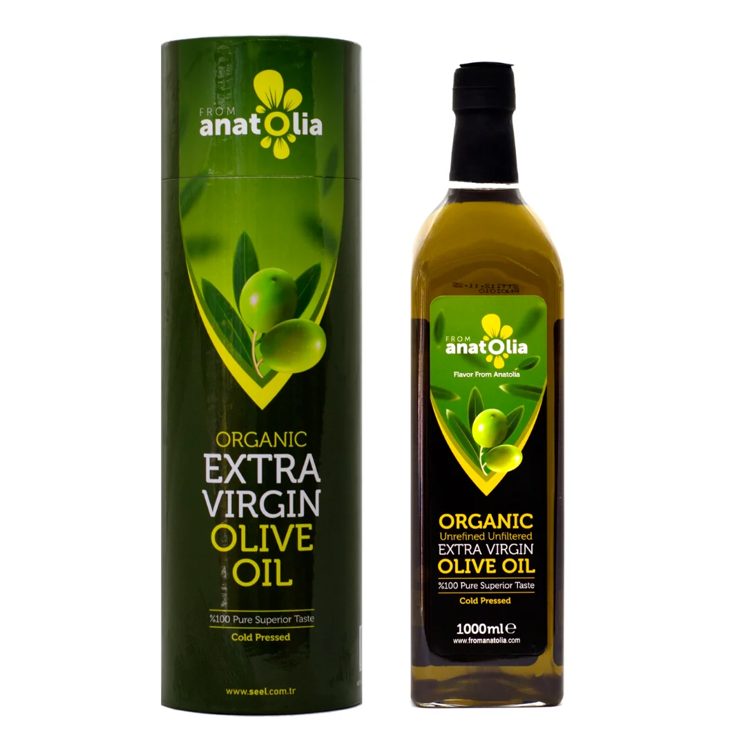 High Quality Extra Virgin 1 Lt Glass Bottle Fruit Oil Cold Pressed Unfiltered Best Anatolia Private Label Liquid Bulk Packaging