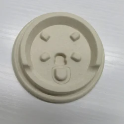 Zhiben 90mm hot drink packaging wholesale eco coffee lid for biodegradable bamboo pulp compostable cup lid paper cups lids