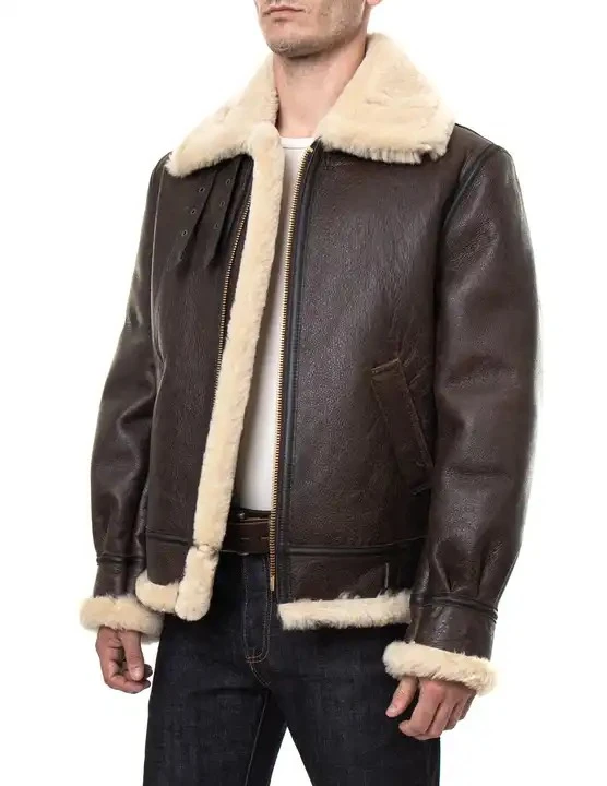 Xelent 2024 Mens Winter Jacket Pilot Aviator Jacket with With Fur Collar Best Jacket In The Town