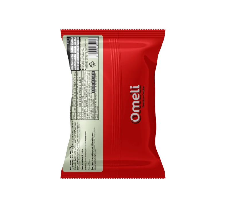 Omeli Brand Thin Crispy Onion Cracker Biscuits Vietnam Exporter 75g Net Weight Plastic Bag Chocolate Butter Box Tin Available