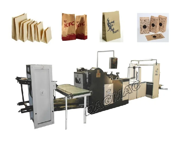 High Quality Fully Automatic High Speed Kraft Craft Square Bottom Paper Carry Shopping Food Bag Making Production Machine Price