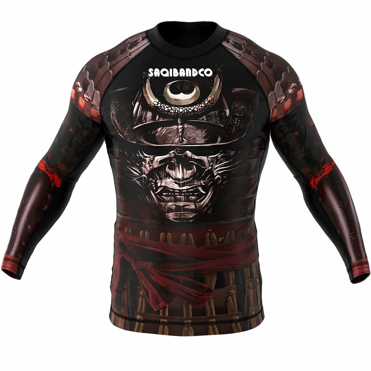 Sportswear 100% polyester man custom sublimation printed long sleeve mma bjj rashguard